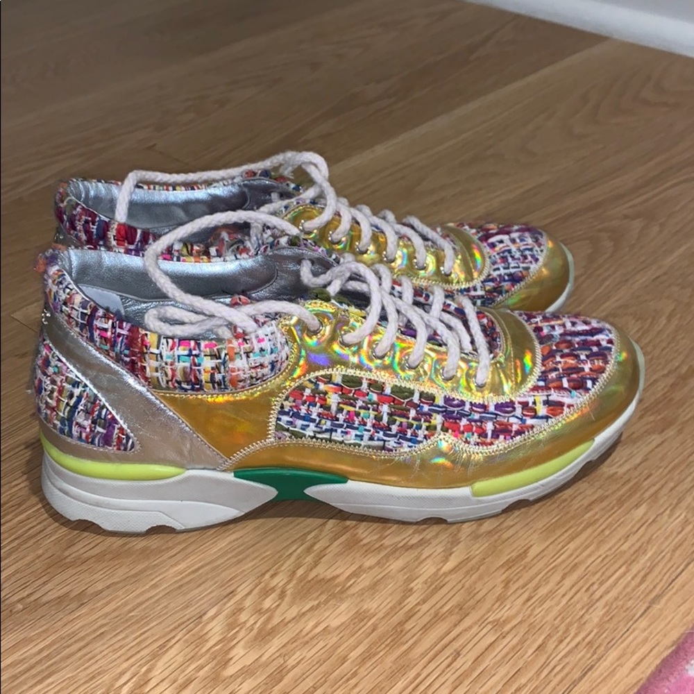 Chanel Tweed Sneakers